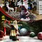 Christmas Decorations Santa Claus Decor Standing Figurines Indoor Outdoor Christmas Ornaments 2024 with Lantern Light for Home Table Centerpieces Mantel Bedroom Window Yard Porch Lawn
